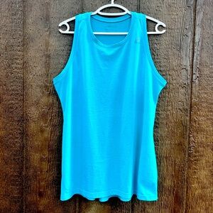 Reebok Turquoise Teal Jersey Racerback Tank Top Size Medium
